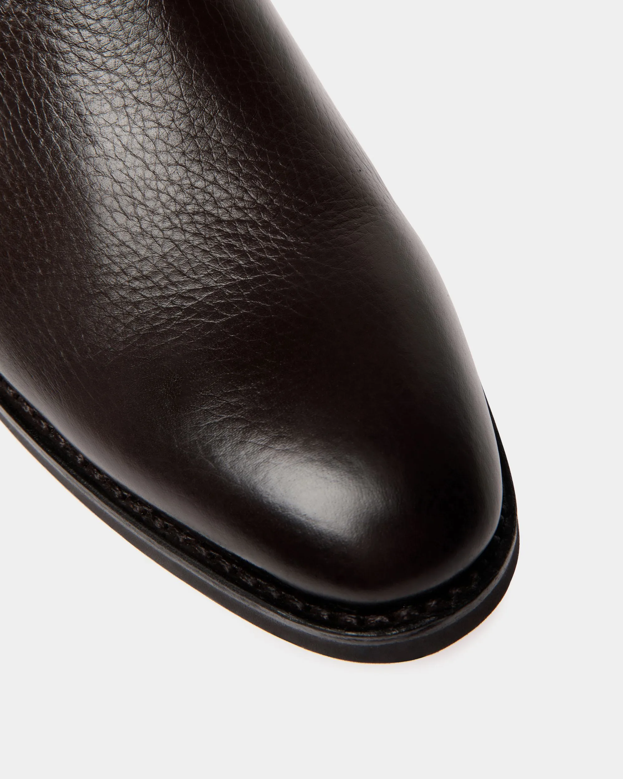 Scribe Un Bootie In Ebano Deer Leather 