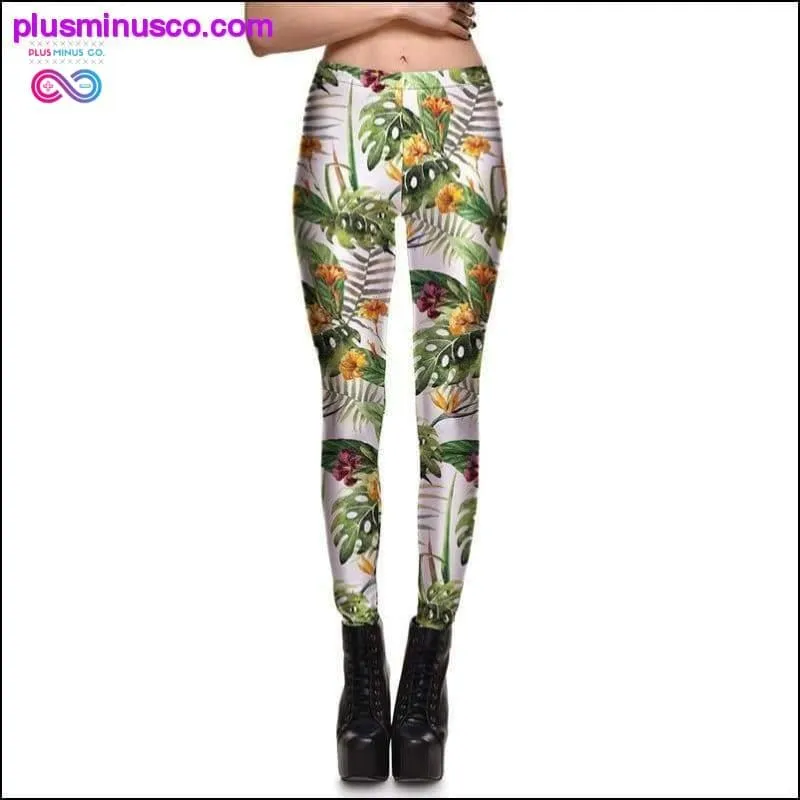 Sexy Girl Pencil Pants Black White Weed Maple Leaf Printed