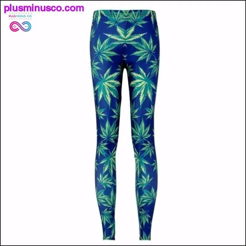 Sexy Girl Pencil Pants Black White Weed Maple Leaf Printed