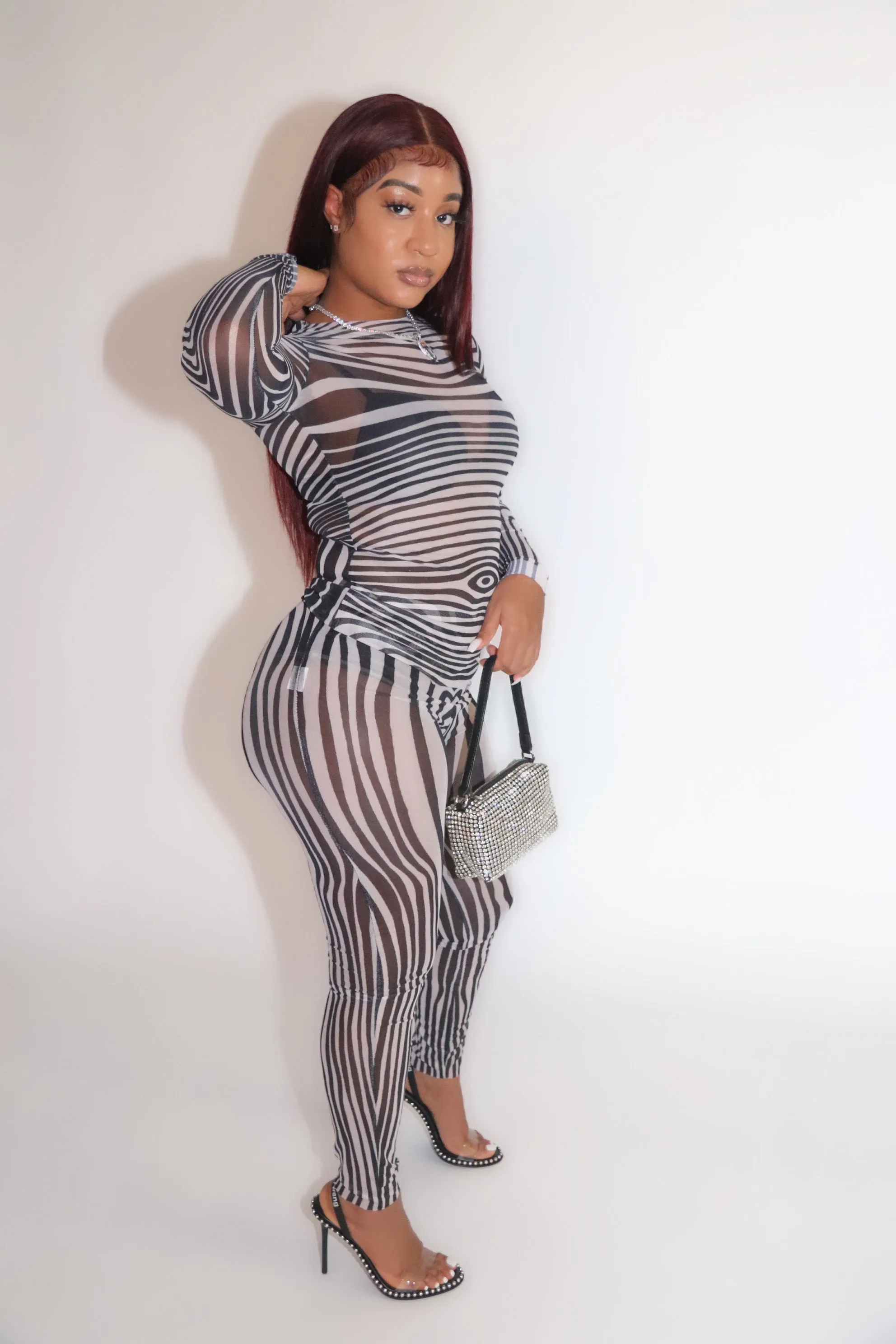 Sheer Stripe Set