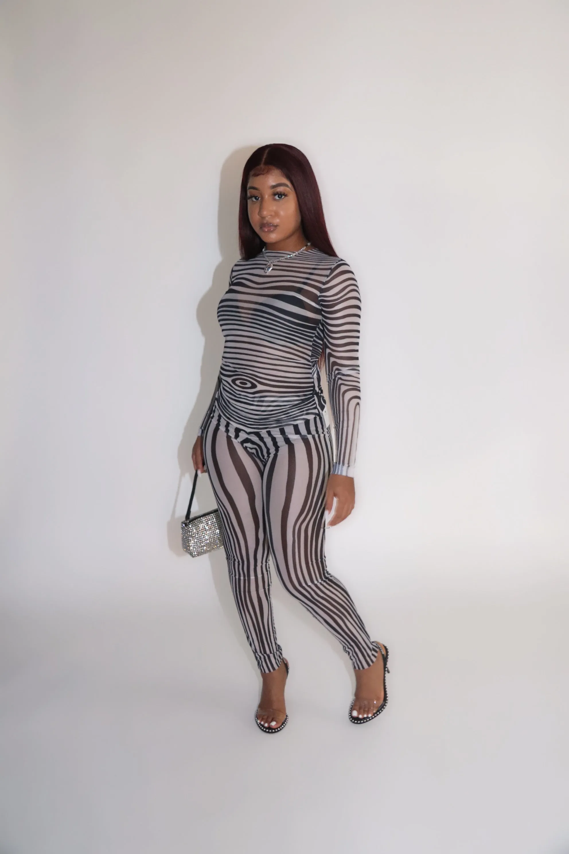 Sheer Stripe Set