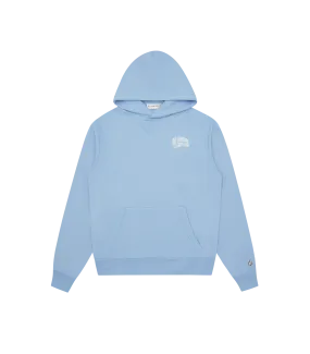 SMALL ARCH LOGO POPOVER HOOD - BLUE