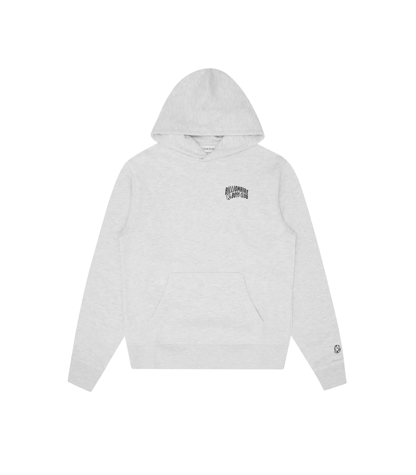 SMALL ARCH LOGO POPOVER HOOD - HEATHER ASH