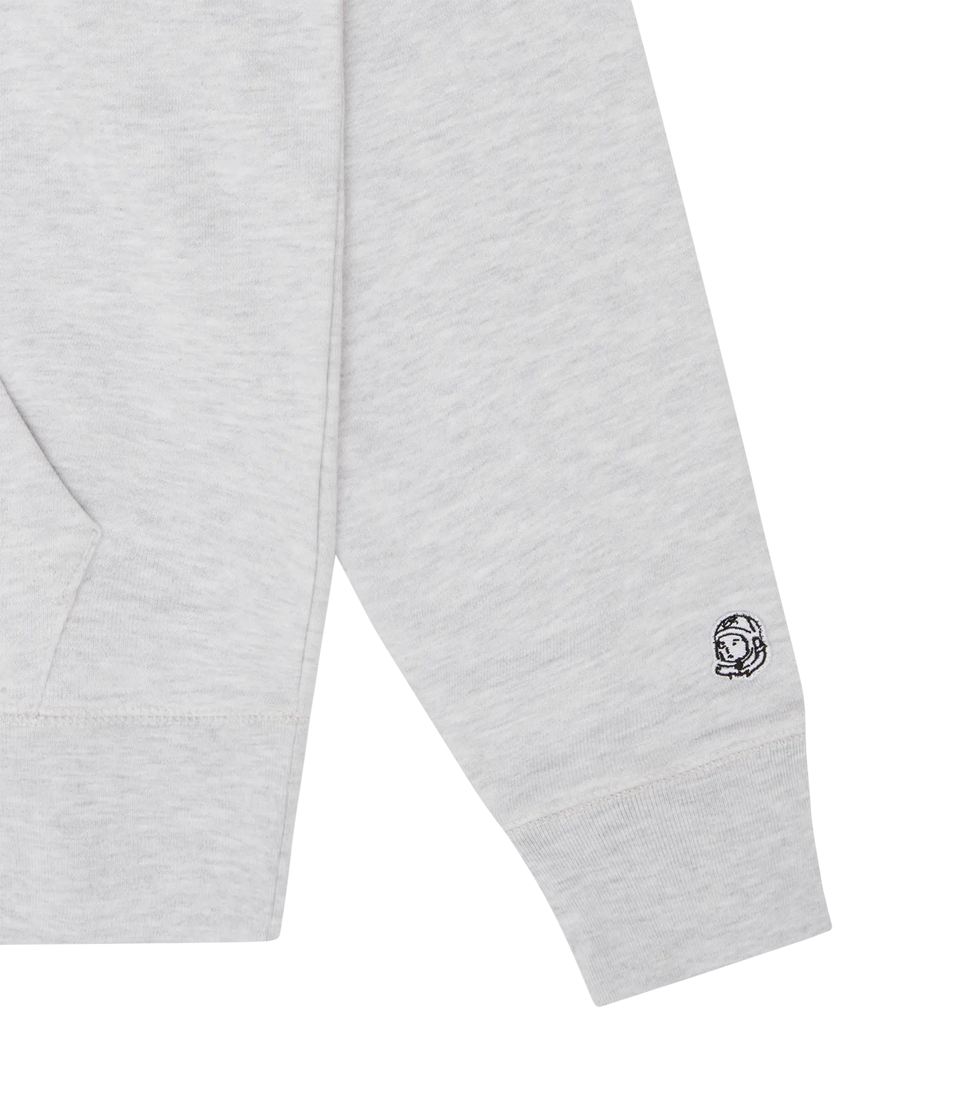 SMALL ARCH LOGO POPOVER HOOD - HEATHER ASH