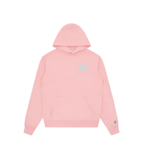 SMALL ARCH LOGO POPOVER HOOD - PINK