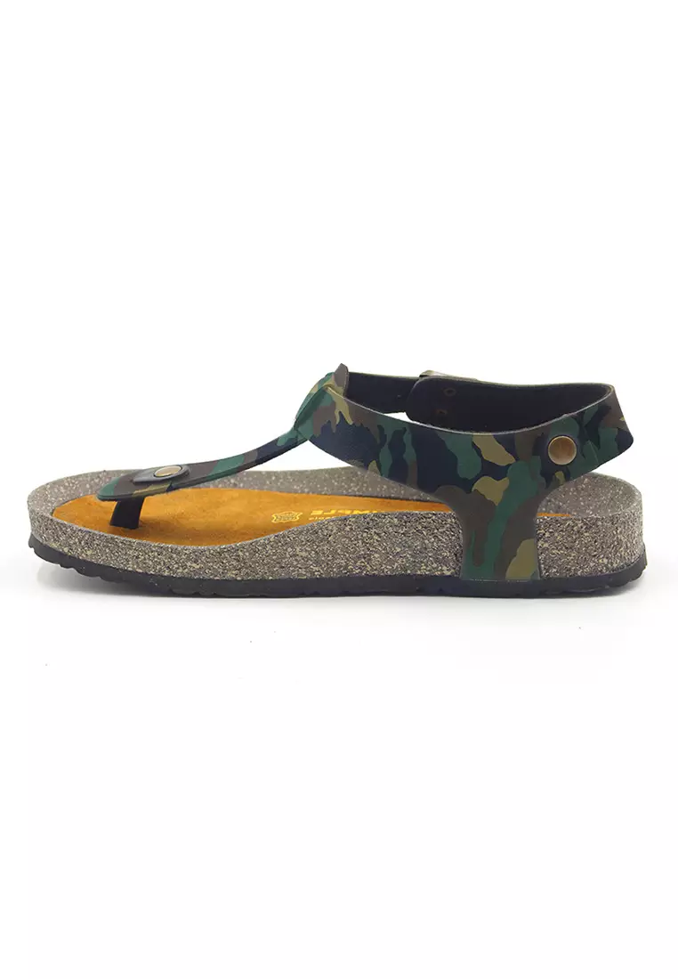 SoleSimple Oxford - Camouflage Leather Sandals & Flip Flops & Slipper