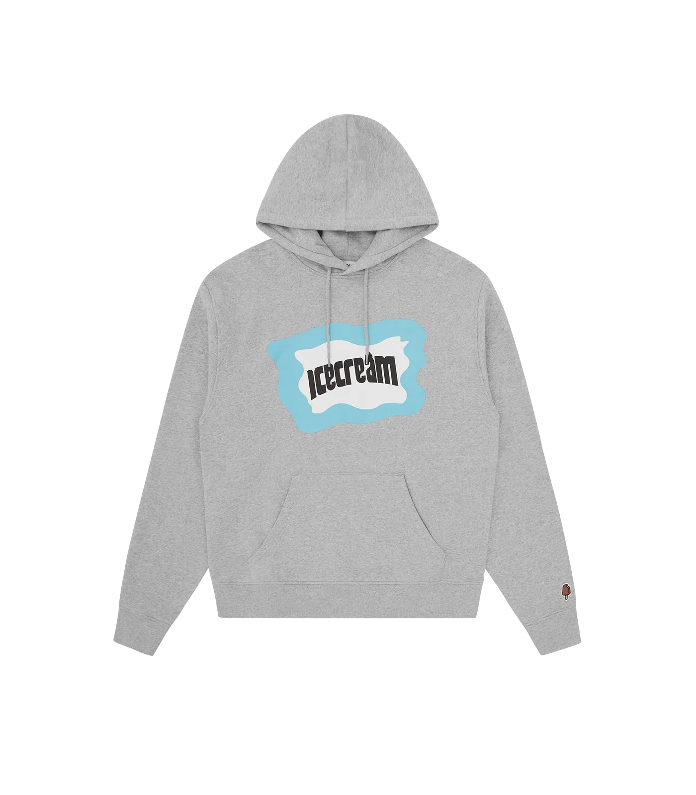 SPLATTER POPOVER HOOD - HEATHER GREY