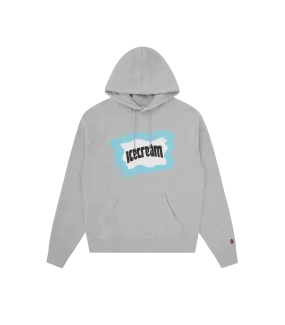 SPLATTER POPOVER HOOD - HEATHER GREY