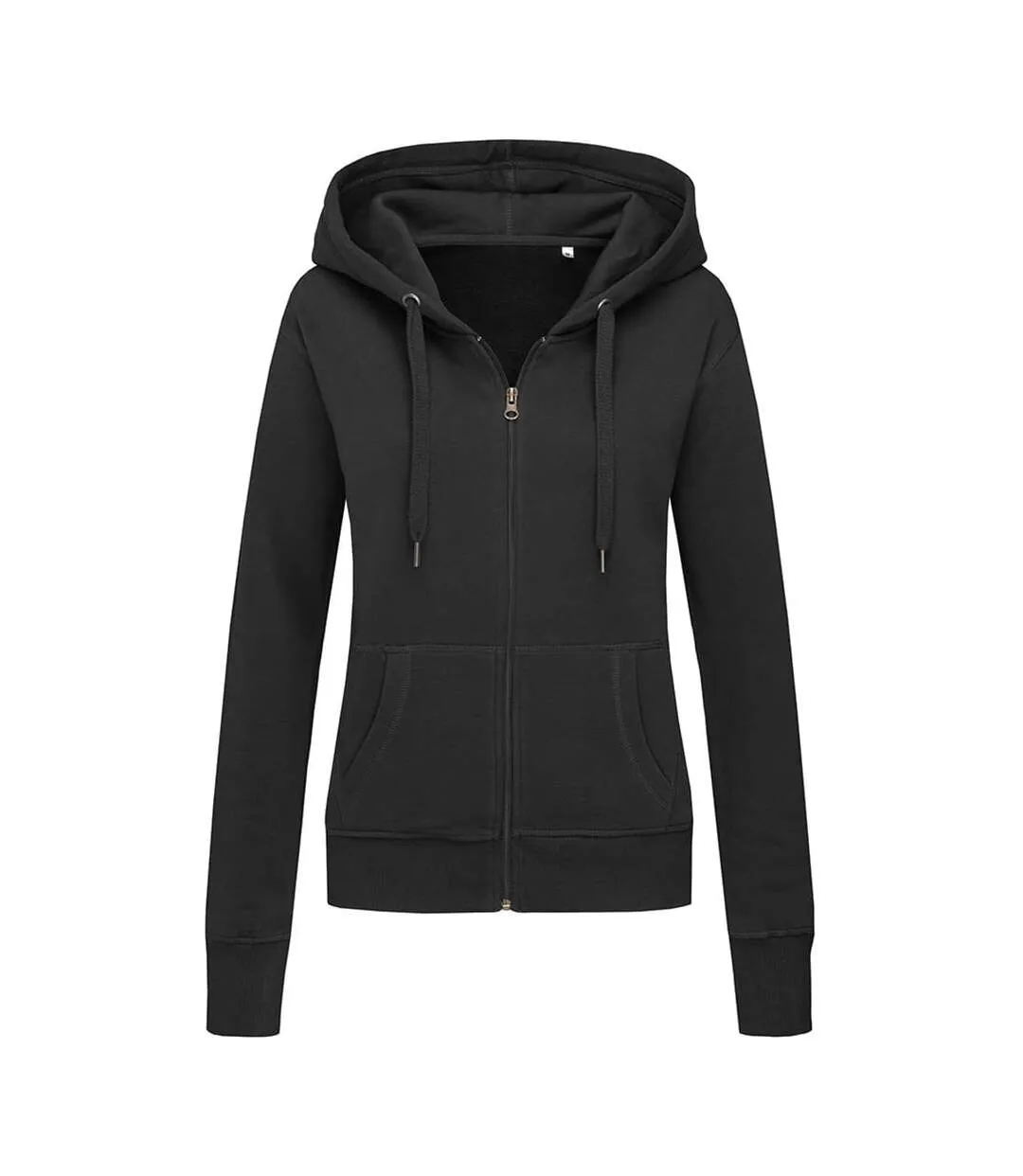 Stedman Womens/Ladies Active Zip Hood (Black Opal) - UTAB324