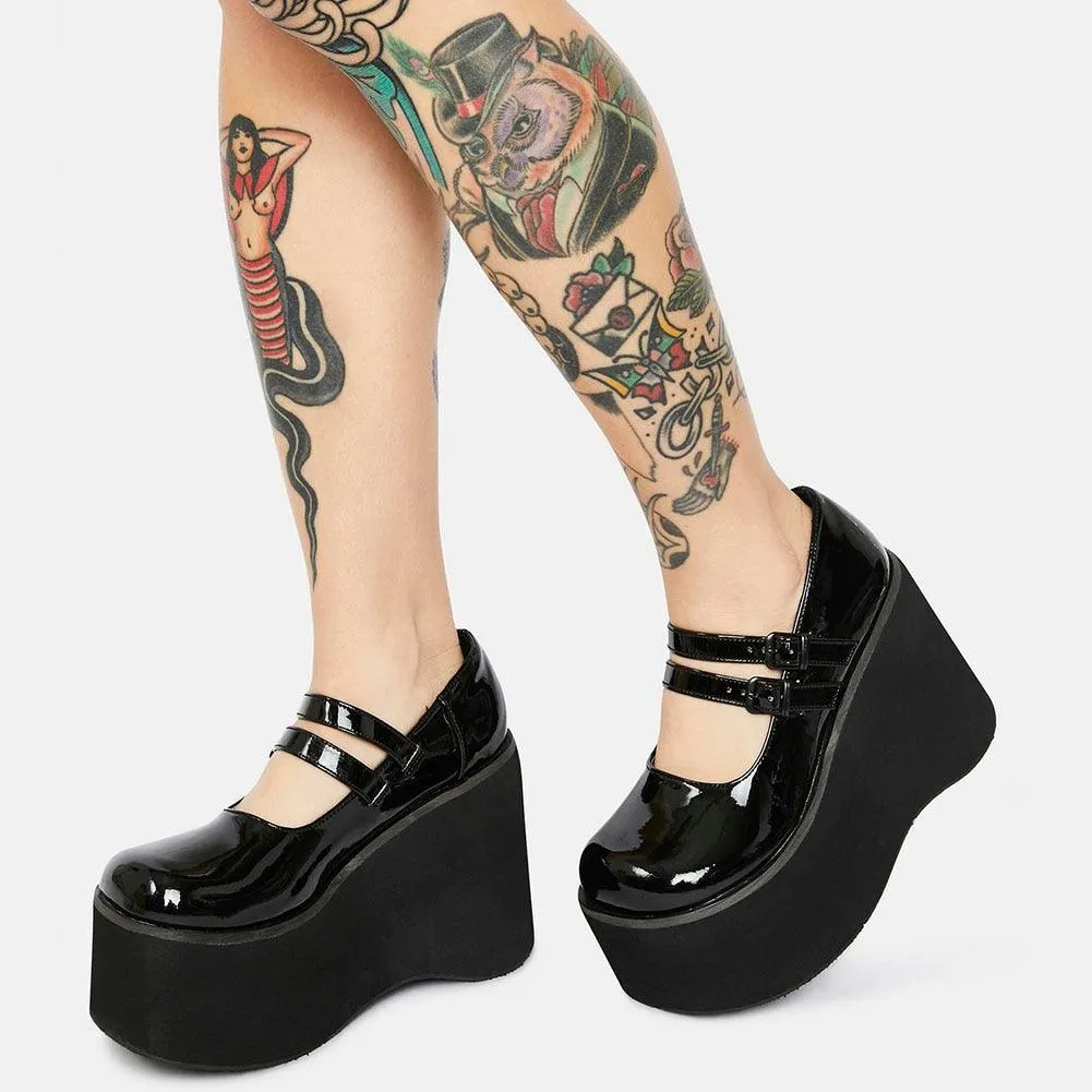 Sweet Style Gothic Cozy Wedges High Heels Pumps