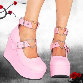 Sweet Style Gothic Cozy Wedges High Heels Pumps