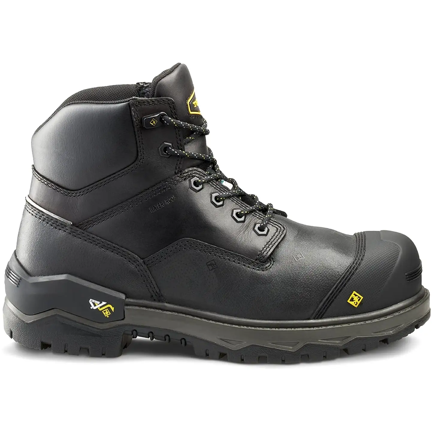 Terra Men's Gantry 6  Nano Comp Toe WP  Work Boot -Black- 4T8VBK