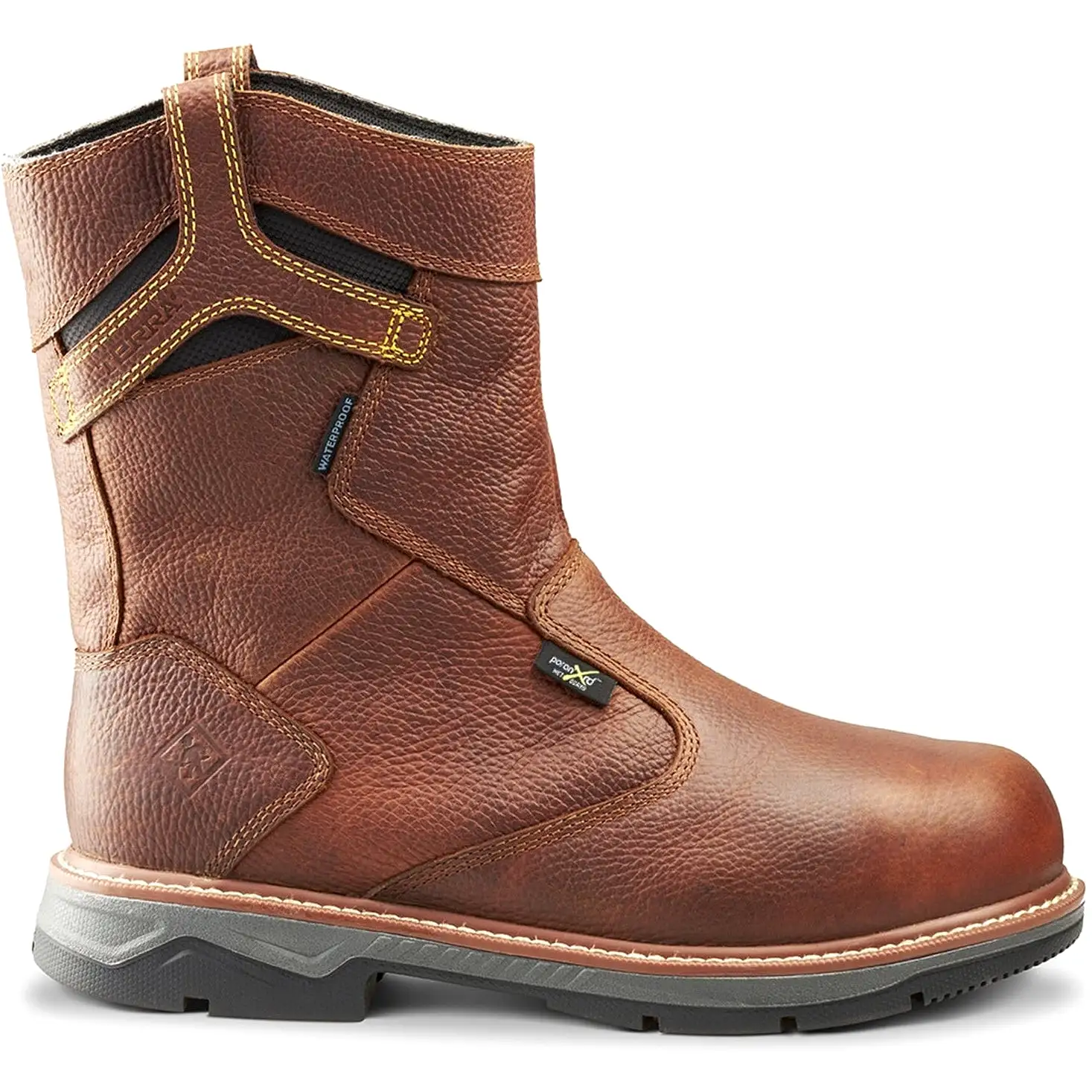 Terra Men's Patton AT Waterproof Met Guard Safety Work Boot -Brown- 4TCCBN