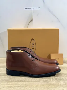 Tod’s Polacco Business Pelle Mogano Luxury Tod’s Boot Men 41