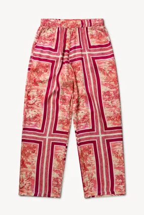 Toile De Jouy Slacker Pants