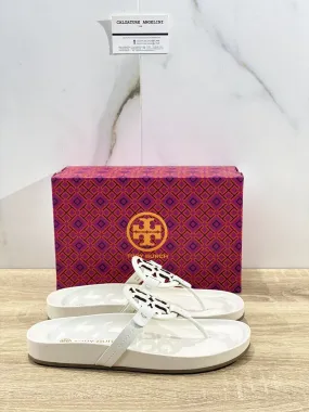 Tory Burch Miller cloud sandal donna pelle Ivory luxury woman sandal 4