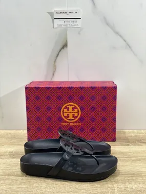 Tory Burch Miller cloud sandal donna pelle nera luxury woman sandal 36