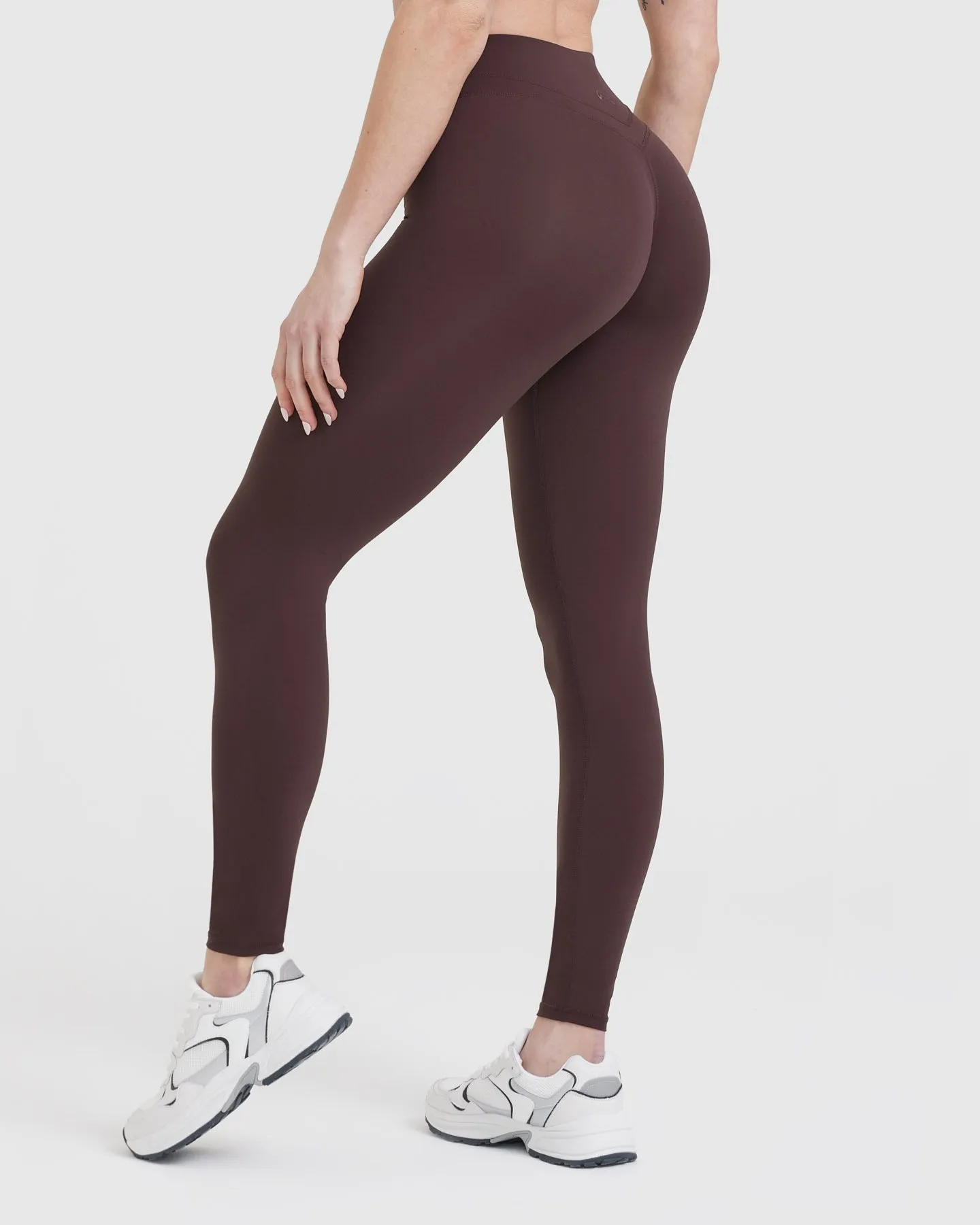 Unified High Waisted Leggings | Plum Brown