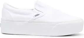 Vans classic slip-on platform sneakers White