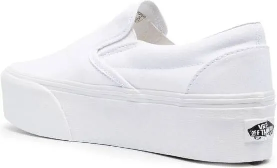 Vans classic slip-on platform sneakers White