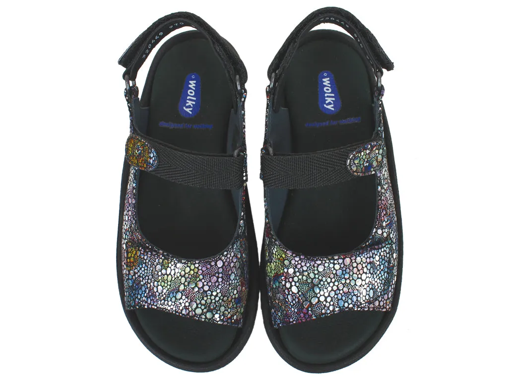 Wolky Sandals Jewel Black Multi